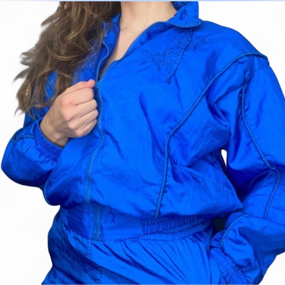 Y2K Vibrant Blue Tracksuit